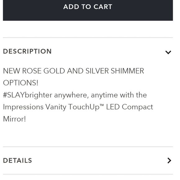 Impressions TouchUp Dimmable LED Compact Mirror- Black - Picture 6 of 9